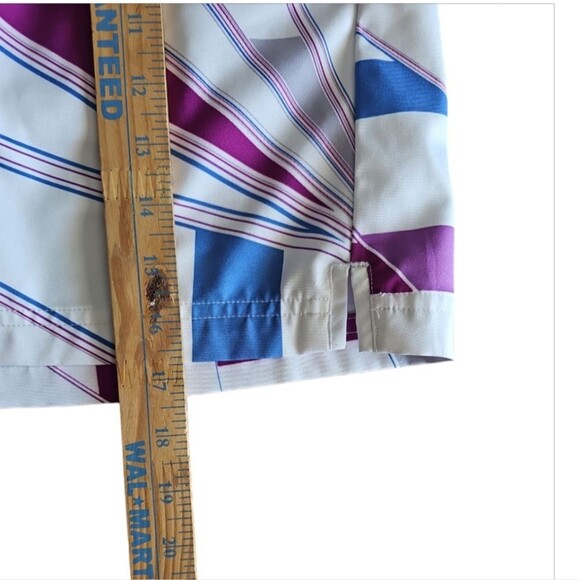 Adidas ClimaCool Golf Tennis Activewear Geo Patterned Woven Skort 10.5" Sz 8 - Picture 15 of 16